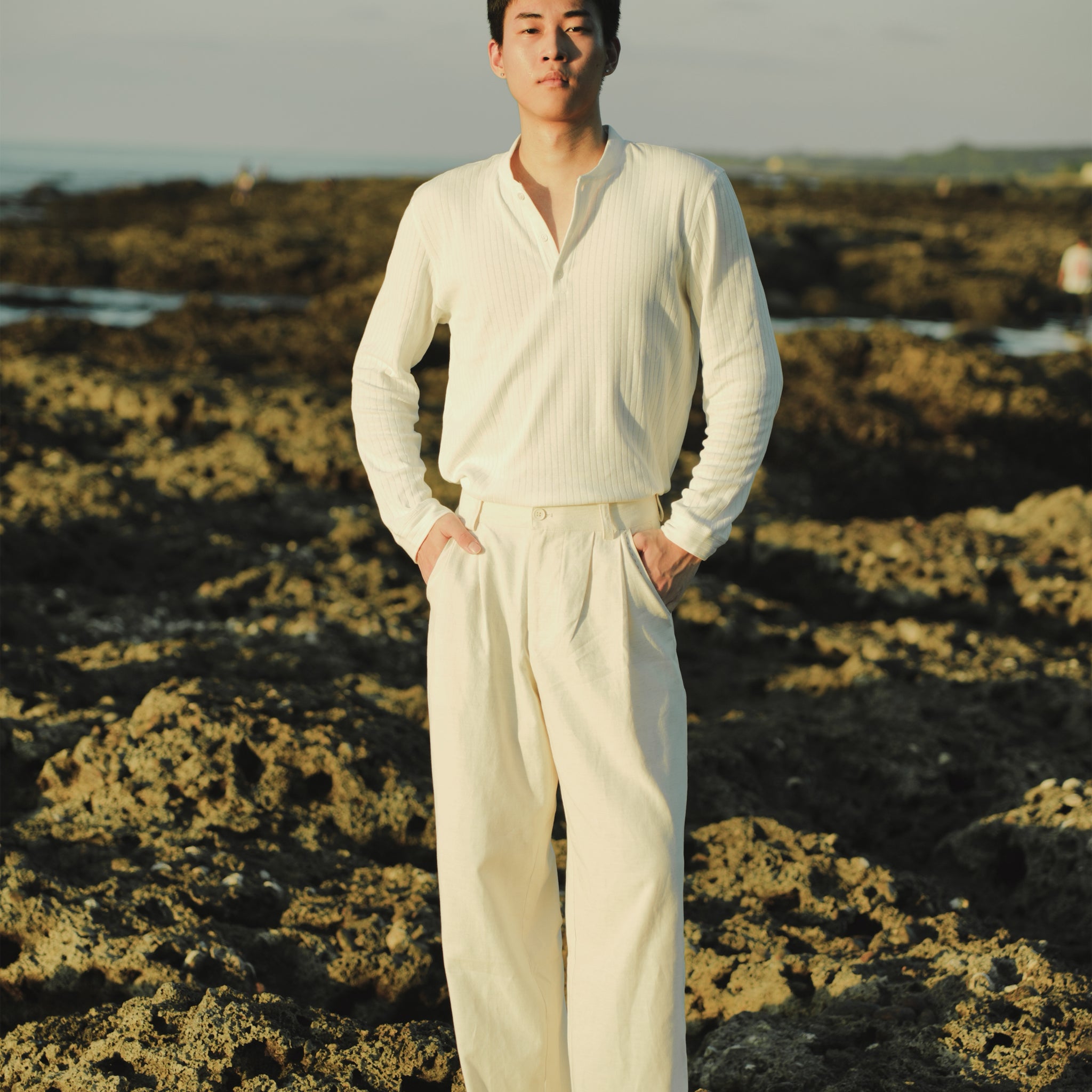 MORII亨利領長袖