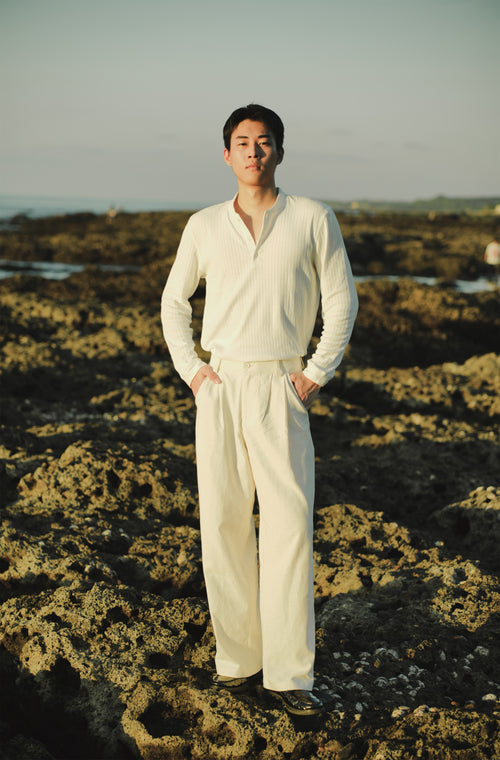 MORII亨利領長袖